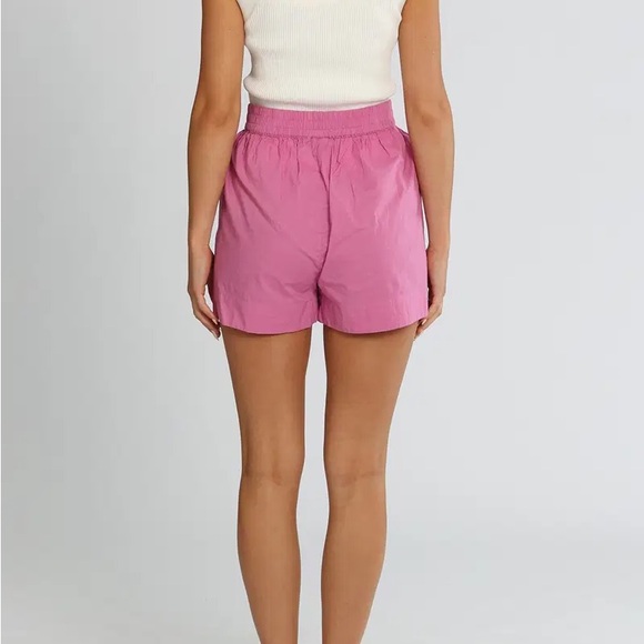 LMND Chiara Shorts in Bright Pink High Waisted Size Small - Picture 10 of 11